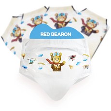 ABDL-bambino Red Bearon 飛官泰迪 -成人紙尿褲 (8片/包), 詳見包裝, 詳見包裝, 詳見包裝, M號 (32"~40")