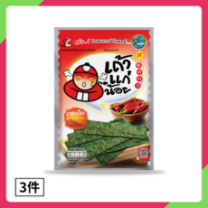 小老板TAO KAE NOI 泰國厚片海苔 辣味, 26g, 3個