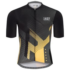 BAISKY百士奇 男款空力短車衣 幻星 黑 時尚透氣自行車衣