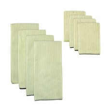 DESIGN IMPORTS 超細纖維洗碗巾+洗碗布套組, 1個, 自然修剪