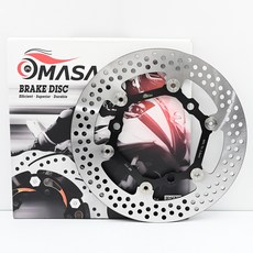 MASA競技車碟 浮動前碟盤, 銀色/黑色, 1個