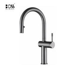 BOSS 304不鏽鋼廚房伸縮龍頭 槍灰色 222011LG, 1個
