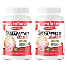 Nutridom 優質 Seraphatase 植物膠囊, 2個, 60片