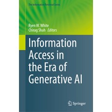 (英文圖書) Information Access in the Era of Generative AI 精裝版, Springer, 英文