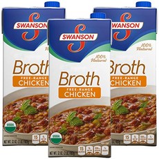 SWANSON 即食雞湯, 3瓶, 907g