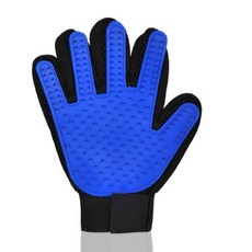 寵物除毛手套 寵物美容 寵物毛髮護理 除廢毛神器 嚕貓手套, 藍色