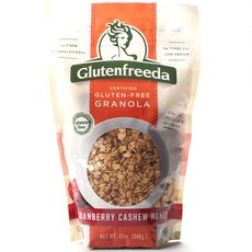 GLUTENFREEDA FOODS 無麩質格蘭諾拉麥片 蔓越莓腰果蜂蜜口味, 1袋, 340g