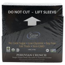 Coconut Secret 秘魯緊縮黑巧克力和烤, 12入, 64g