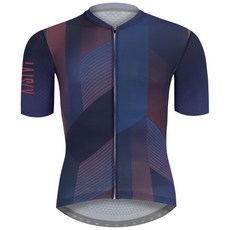 BAISKY百士奇自行車男款空力短車衣 交錯藍