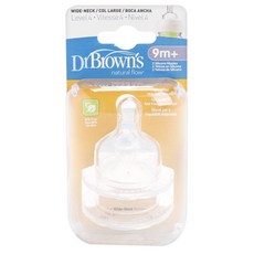 Dr.Brown's 布朗博士 矽膠奶嘴, 2入, 第4階段(9個月以上)