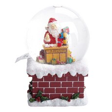 RAZIMPORTS 聖誕老人水晶球裝飾品, 混色