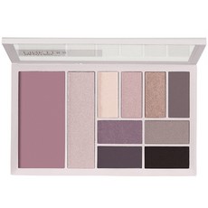 美寶蓮城市套裝眼部+腮紅盤, 1個, 粉紅邊緣