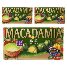 meiji 明治 夏威夷果抹茶, 3個, 63g