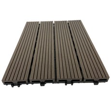 和陞空心賣場拼接地板，卡扣式DIY塑木地板，戶外陽台浴室巧拼地磚, 湖桃色