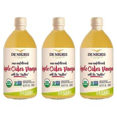 DE NIGRIS 德尼格斯 蘋果醋, 3瓶, 500ml