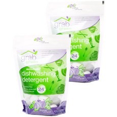 grab green 洗碗機餐具清潔劑, 百里香&無花果葉, 48入