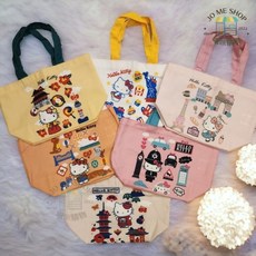 Hello Kitty 7-11 玩遊世界提袋 午餐袋 飲料提袋 限量絕版 便當袋 水壺提袋 書本袋 購物袋, 澳洲款 (橘色),午餐袋