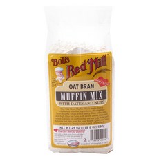 Bob's Red Mill 燕麥堅果瑪芬預拌粉, 1個, 680克