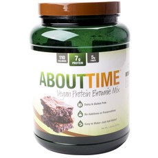 ABOUT TIME 素食蛋白布朗尼混合無麩質, 1個, 672克