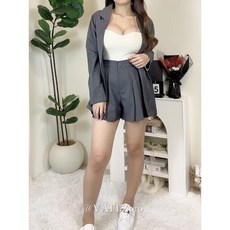 VAITZ 百褶造型短褲西裝套裝