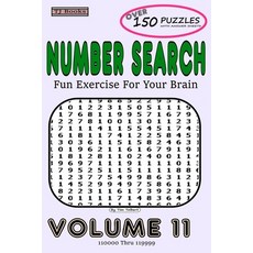 Number Search Volume 11: Fun Exercise For Your Brain 平裝版, Independently Published, 英文