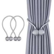 米諾諾磁吸式窗簾扣球型2入，窗簾收納裝飾，免安裝磁性窗簾綁帶