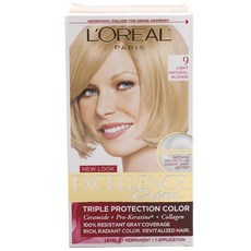 L'OREAL PARIS 巴黎萊雅 3重護色染髮劑, 1個, 9 淺自然金發