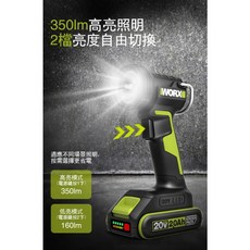 WORX WU027.9手持LED工作燈 鋰電探照燈 兩檔調節 20V 照明燈 露營燈
