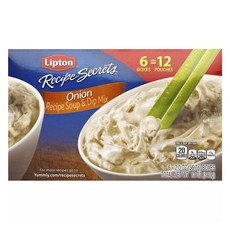 Lipton 立頓 配方秘製洋蔥湯和沾醬 6 包, 340g