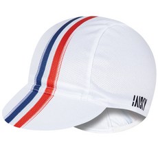 BAISKY百士奇自行車小布帽 平行線 白 - 輕盈透氣，吸濕排汗，防曬遮陽, 白色