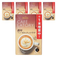 AJINOMOTO 味之素 AGF Blendy濃厚榛果拿鐵即溶咖啡, 5個, 7件