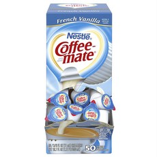 Coffee Mate 法式香草奶精球, 50顆, 1盒