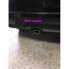 娜娜汽車BIG TIIDA專用裝飾尾管(限Turbo款)不鏽鋼尾飾管汽車改裝, 銀色, 1個