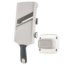 Prepworks Progressive 手持式可調節刨絲&切片器 2件組, White, 1個