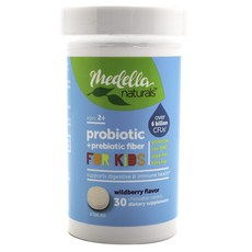 2歲以上孩童野莓益生菌咀嚼錠, 30顆, 1罐