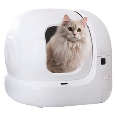 P牌 MAX智能貓砂盆 全自動清潔 除臭 大空間, 白, 1個