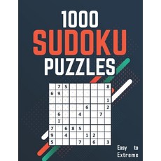 1000 Sudoku Puzzles: 1000 Easy to Extreme Sudoku Puzzles with Solutions - sudoku brain games large p... 平裝版, Independently Published, 英文