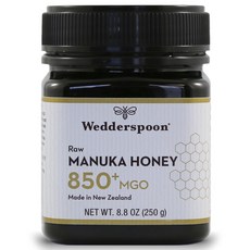 Wedderspoon 生麥盧卡蜂蜜850+ MGO, 1罐, 250g