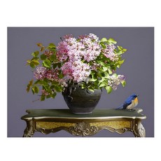 御畫房 丁香花手繪油畫 60x80cm VF-152, 詳見包裝, 丁香花