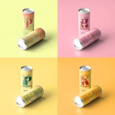 【Pufru】果茶綜合組 多種口味一次滿足 無添加安心飲用 罐裝方便攜帶, 1盒裝, 12個裝, 240ml
