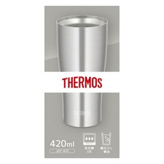 THERMOS 膳魔師 不鏽鋼真空斷熱保溫保冷杯 JDY-420, 1個, 420ml, 不鏽鋼