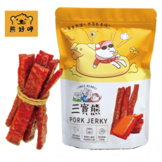 三寶熊蜜汁豬肉乾 嚴選台灣豬後腿肉 獨立包裝, 200g, 1個