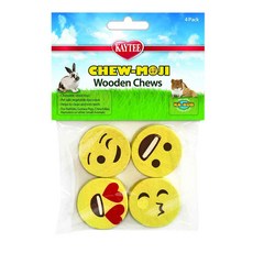 KAYTEE Chu-Moji木製伊朗2.5 x 1.3厘米, 混色, 4件