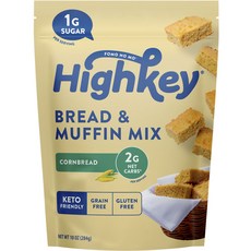 highkey 玉米麵包和鬆餅混合無麩質酮友好, 1個, 284克