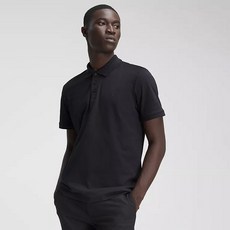 Calvin Klein 凱文克萊 光滑棉質單色POLO短袖T恤