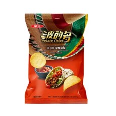 波的多 美式莎莎醬 馬鈴薯片 酥脆涮嘴 美式風味, 59.5g, 1個