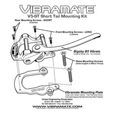 Bigsby B5 Tremolo Kit for Flat Top 琴橋 搖座 原廠 改裝 套組 SG Junior, V5-ST 短版通用改裝套件