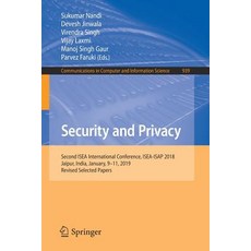 (英文圖書) Security and Privacy: Second Isea International Conference Isea-Isap 2018 Jaipur India Ja... 平裝版, Springer, 英文