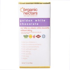 ORGANIC NECTARS 金色的白巧克力, 1片, 40g