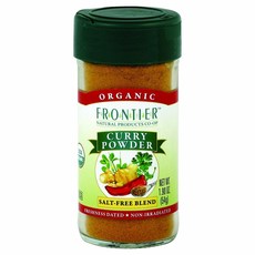 FRONTIER 無鹽咖哩粉, 1瓶, 54g